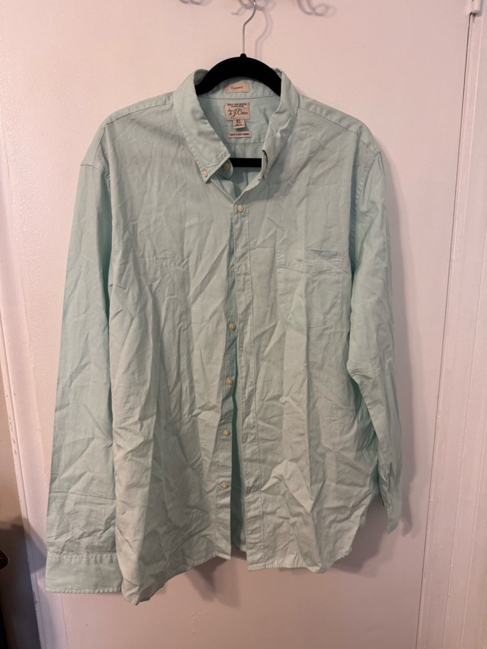 J. Crew Men's Mint Button-Down Shirt